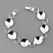 Náramek - základna pro 6 Rivoli Swarovski 14mm - délka 17cm