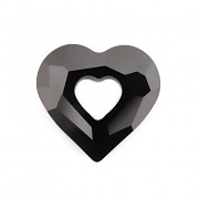Swarovski Elements přívěsky 6262 – Miss You Heart – Jet 26mm
