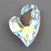 Swarovski Elements přívěsky 6261 – Devoted 2 U Heart – Crystal AB 27mm