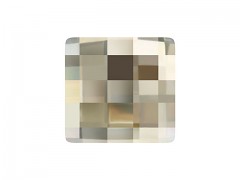 Chessboard Swarovski Elements 2493 – Silver Shade Foiled – 12mm