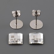 Náušnice - puzety Chessboard 2493 - Crystal 8mm