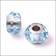 BeCharmed Briolette korálky Swarovski Elements 5940 – Aquamarine