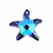 Swarovski Elements přívěsky 6721 – Mořská hvězda – Bermuda Blue – 16mm