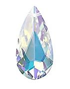 Swarovski Elements přívěsky 6100 – Kapka – Crystal AB – 34x20mm