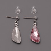 Puzety pro nalepení Wing Swarovski 23mm - rhodiované