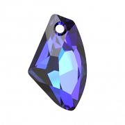 Swarovski Elements přívěsky 6656 – Galactic Vertical – Bermuda Blue P – 19mm