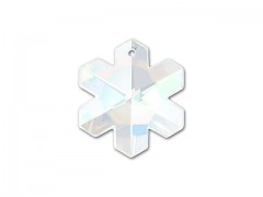 Swarovski Elements přívěsky 6704 – Sněhová vločka – Crystal AB – 20mm