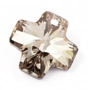 Swarovski Elements přívěsky 6866 – Křížek – Metalic Silver – 20mm