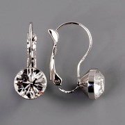 Náušnice se šatony Swarovski Elements - Crystal