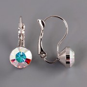 Náušnice se šatony Swarovski Elements - Crystal AB