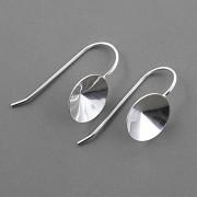 Náušnice otevřené - pro nalepení Rivoli Swarovski 10mm - Ag925