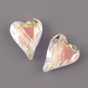 Swarovski Elements 5743 – Divoké srdce korálek – Crystal AB – 12mm
