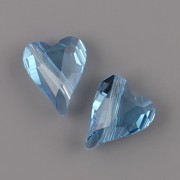 Swarovski Elements 5743 – Divoké srdce korálek – Aquamarine – 12mm