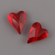 Swarovski Elements 5743 – Divoké srdce korálek – Light Siam – 12mm