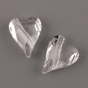 Swarovski Elements 5743 – Divoké srdce korálek – Crystal – 17mm