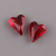 Swarovski Elements 5743 – Divoké srdce korálek – Siam – 12mm