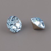 Swarovski Elements XILION Chaton 1028 – Aquamarine Foiled – 6mm