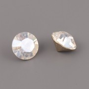 Swarovski Elements XILION Chaton 1028 – Crystal Moonlight Foiled – 6mm