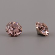 Swarovski Elements XILION Chaton 1028 – Vintage Rose Foiled – 6mm