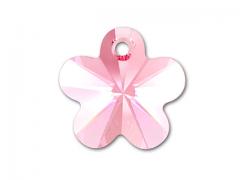 Swarovski Elements přívěsky 6744 – Kytička – Light Rose – 14mm