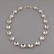 Náhrdelník - základna pro Rivoli Swarovski 12mm - rhodiováno