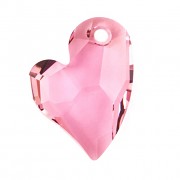 Swarovski Elements přívěsky 6261 – Devoted 2 U Heart – Antique Pink 17mm