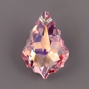 Swarovski Elements přívěsky 6090 – Baroko – Light Rose AB – 16mm