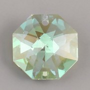 Swarovski Elements Strass 8115 – Octagon – Light Peridot Blue AB – 14mm