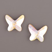 Flat Back Motýlek Swarovski Elements 2854 – Crystal AB – 8mm