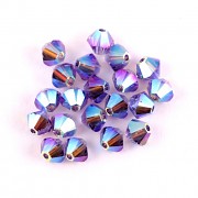 Swarovski Elements korálky XILION 5328 – Sluníčka – Tanzanite AB 2x – 4mm