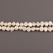 Říční perly - návlek 33cm - bílé - 0,5 - 0,8cm