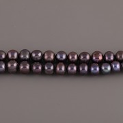 Říční perly - návlek 38cm - temně šedé - 0,5 - 0,6cm