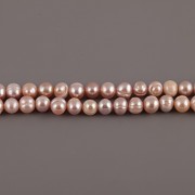 Říční perly - návlek 36cm - levandulovorůžové - 0,5cm
