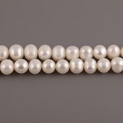 Říční perly - návlek 38cm - bílé - 0,6cm