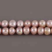 Říční perly - návlek 39cm - levandulovorůžové - 0,6cm