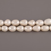 Říční perly - návlek 30cm - bílé - 0,9cm