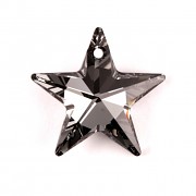 Swarovski Elements přívěsky 6714 – Hvězda – Silver Night – 28mm