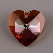 Swarovski Elements přívěsky 6202 – Srdce – Copper – 28mm