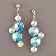 Trsíčkové náušnice pro Rivoli Swarovski Elements