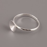 Prsten - pro Rivoli Swarovski 8mm - stříbro Ag925