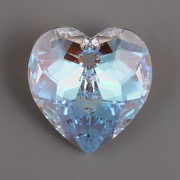 Swarovski Elements přívěsky 6215 – Srdce – Crystal Blue AB – 18mm