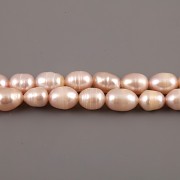 Říční perly - návlek 38cm - světle růžové - basic