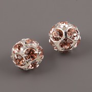 Štrasové korálky - Vintage Rose - 10mm