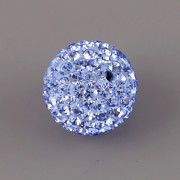 Korálek s kamínky - Light Sapphire - 12mm