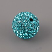 Korálek s kamínky - Blue Zircon - 10mm