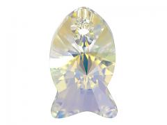 Swarovski Elements přívěsky 6727 – Ryba – Crystal AB – 18mm