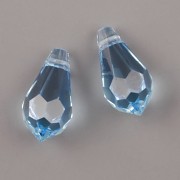 Swarovski Elements přívěsky 6000 – Tear Drop – Aquamarine - 11mm