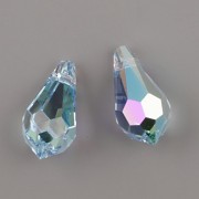 Swarovski Elements přívěsky 6000 – Tear Drop – Aquamarine AB - 11mm
