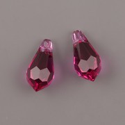 Swarovski Elements přívěsky 6000 – Tear Drop – Fuchsia - 11mm