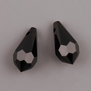 Swarovski Elements přívěsky 6000 – Tear Drop – Jet - 13mm